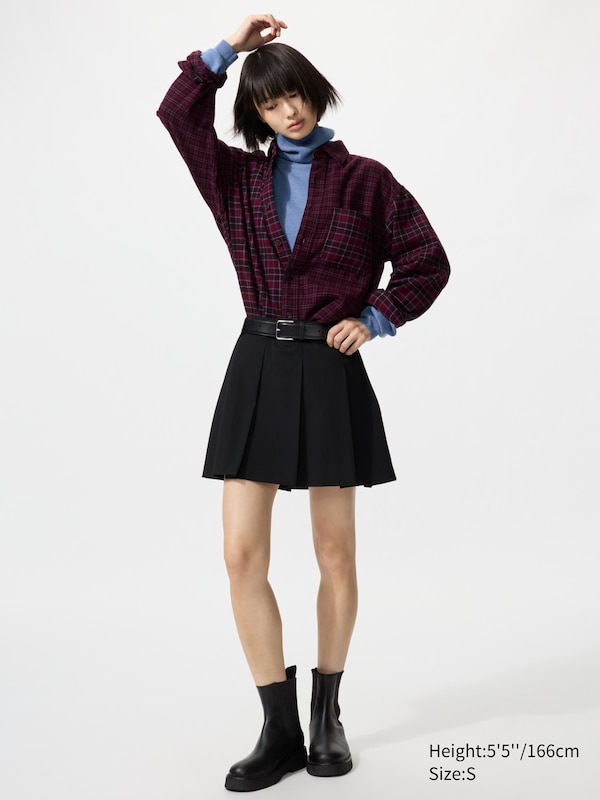 Flannel Shirt (Check, Regular Collar)