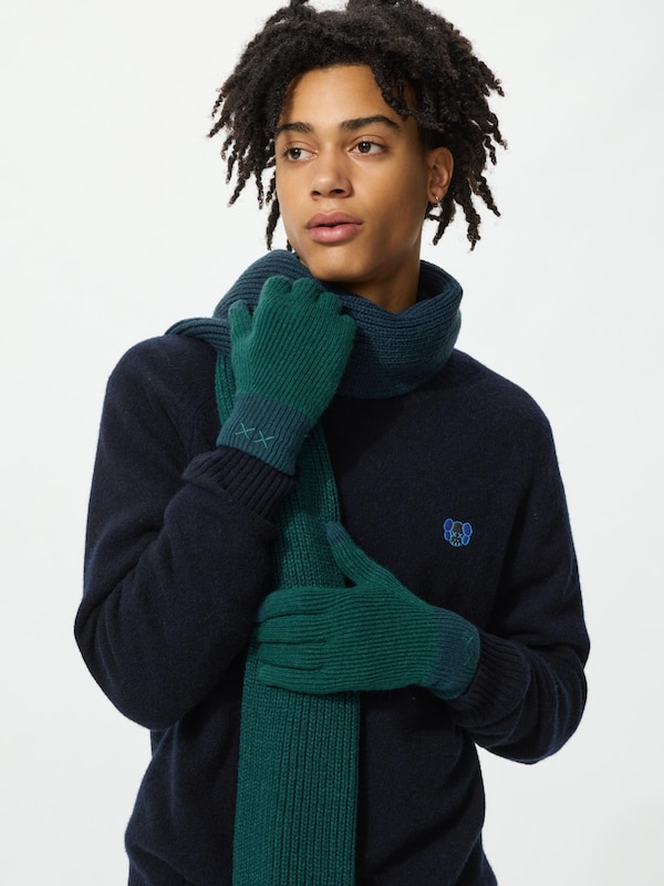 KAWS WINTER HEATTECH Knit Gloves