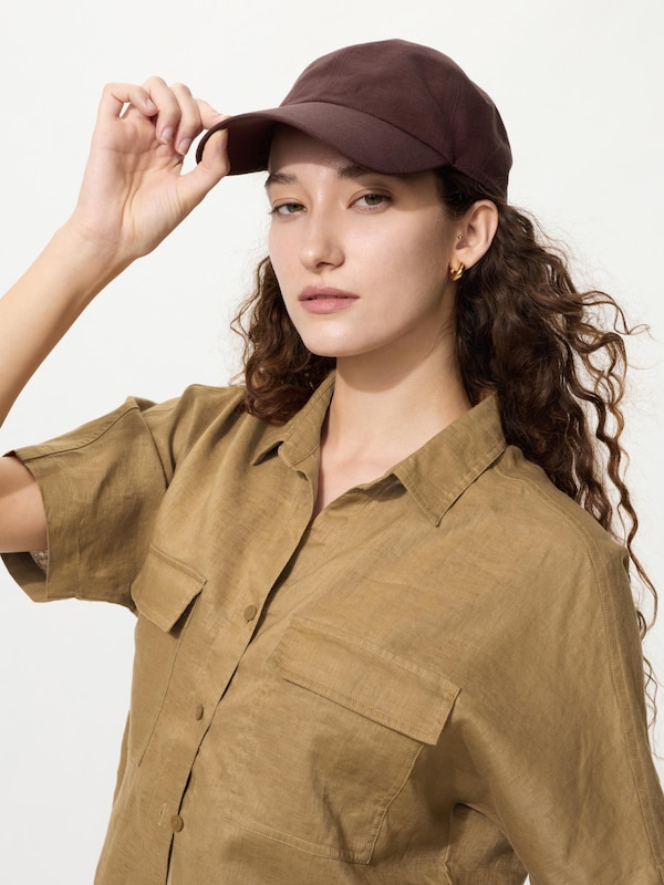 Adjustable Linen Blend Cap