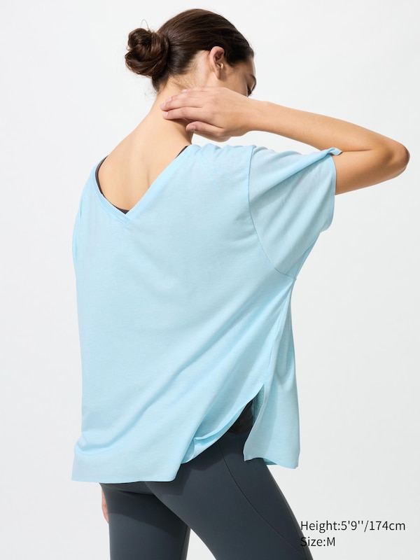 AIRism Relaxed V Neck T-Shirt