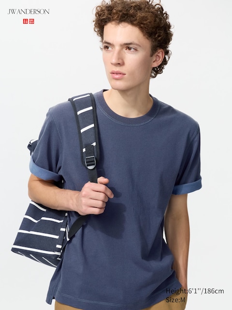 Uniqlo - T-Shirt (Color Block) - Bleu Marine - Xxl