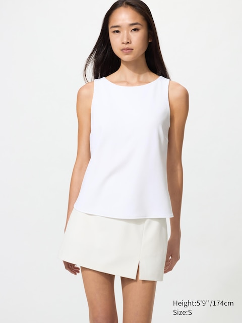 Uniqlo - Jupe-Short À Fente - Blanc Cassé - M