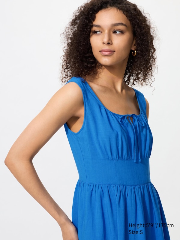DAMEN LEINENMIX KLEID