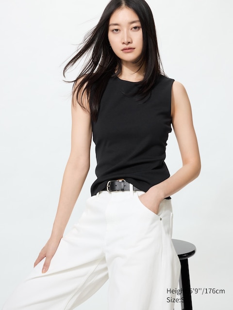 Uniqlo - Top Doublé (Sans Manches) - Noir - S