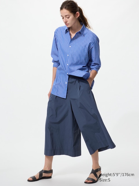 Uniqlo - Jupe-Culotte En Nylon - Bleu Marine - L