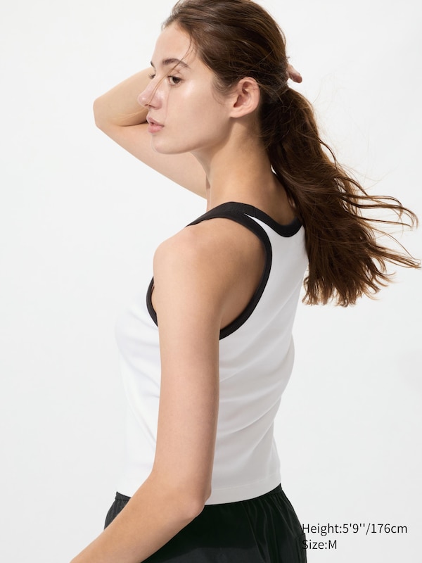 Soft Ribbed Vest Top (Ringer)