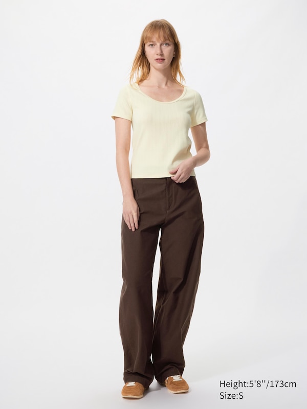 Pointelle Round Neck Mini T-Shirt