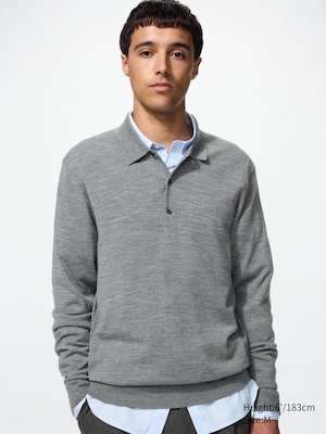 100% Merino Polo Jumper