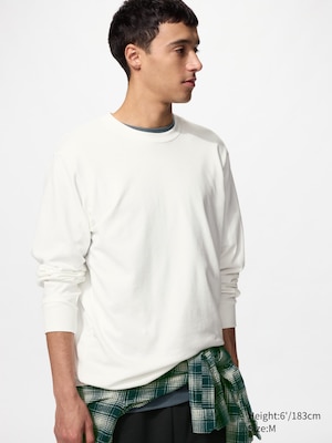 Soft Brushed Crew Neck T-Shirt (Long Sleeve)