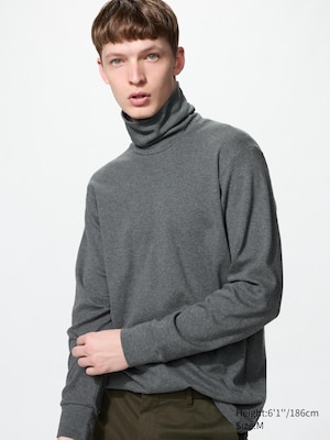 Soft Brushed Turtleneck T-Shirt (Long Sleeve)