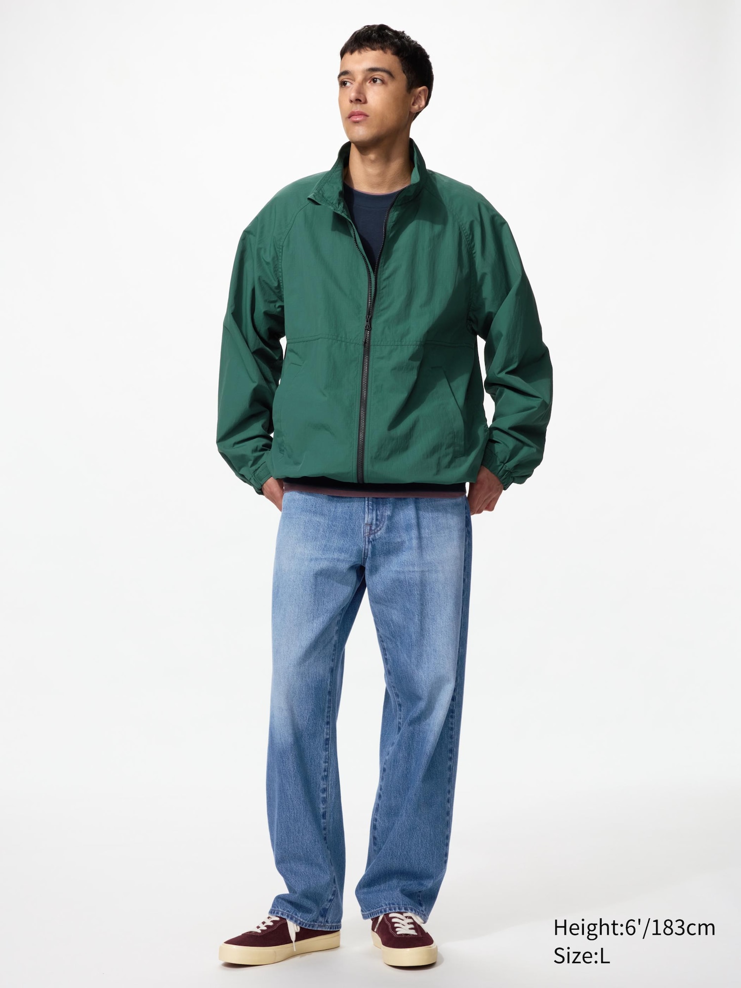 Men's Windproof Stand Collar Blouson | UNIQLO DE