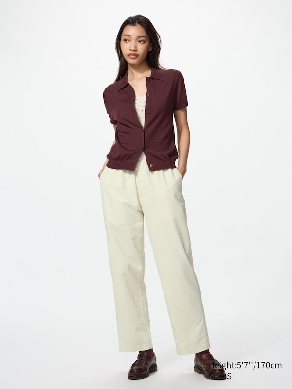 Corduroy Easy Ankle Trousers