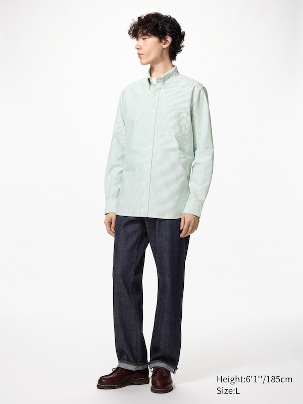 Slim Fit Oxford Shirt (Striped)