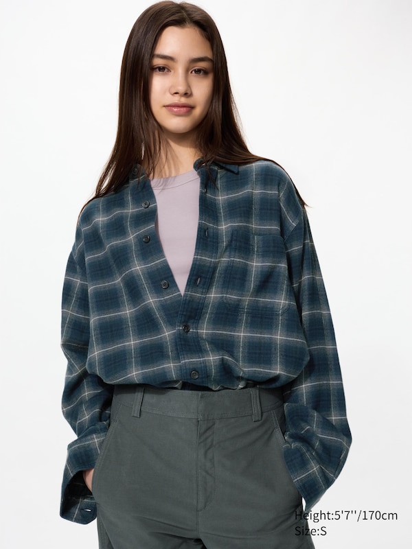 Flannel Shirt (Regular Collar, Checked)
