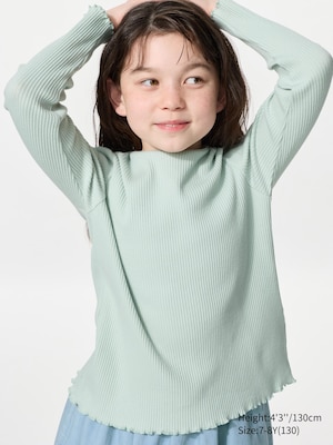 Ribbed Crew Neck T-Shirt (Long Sleeve)