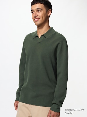 Washable Milano Ribbed Skipper Polo Jumper