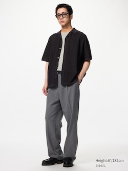 Pleated Wide Trousers (Longer)