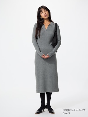 Knit Polo Dress (Long Sleeve)