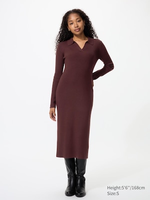 Knit Polo Dress (Long Sleeve)