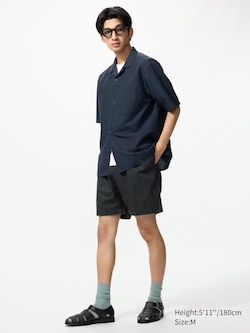 Linen Blend Easy Shorts