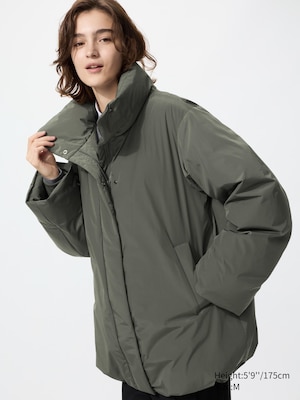 Non-Quilted Down Short Coat