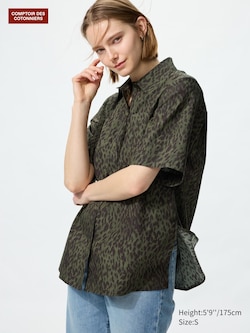 Cotton Shirt (Printed, Short Sleeve)