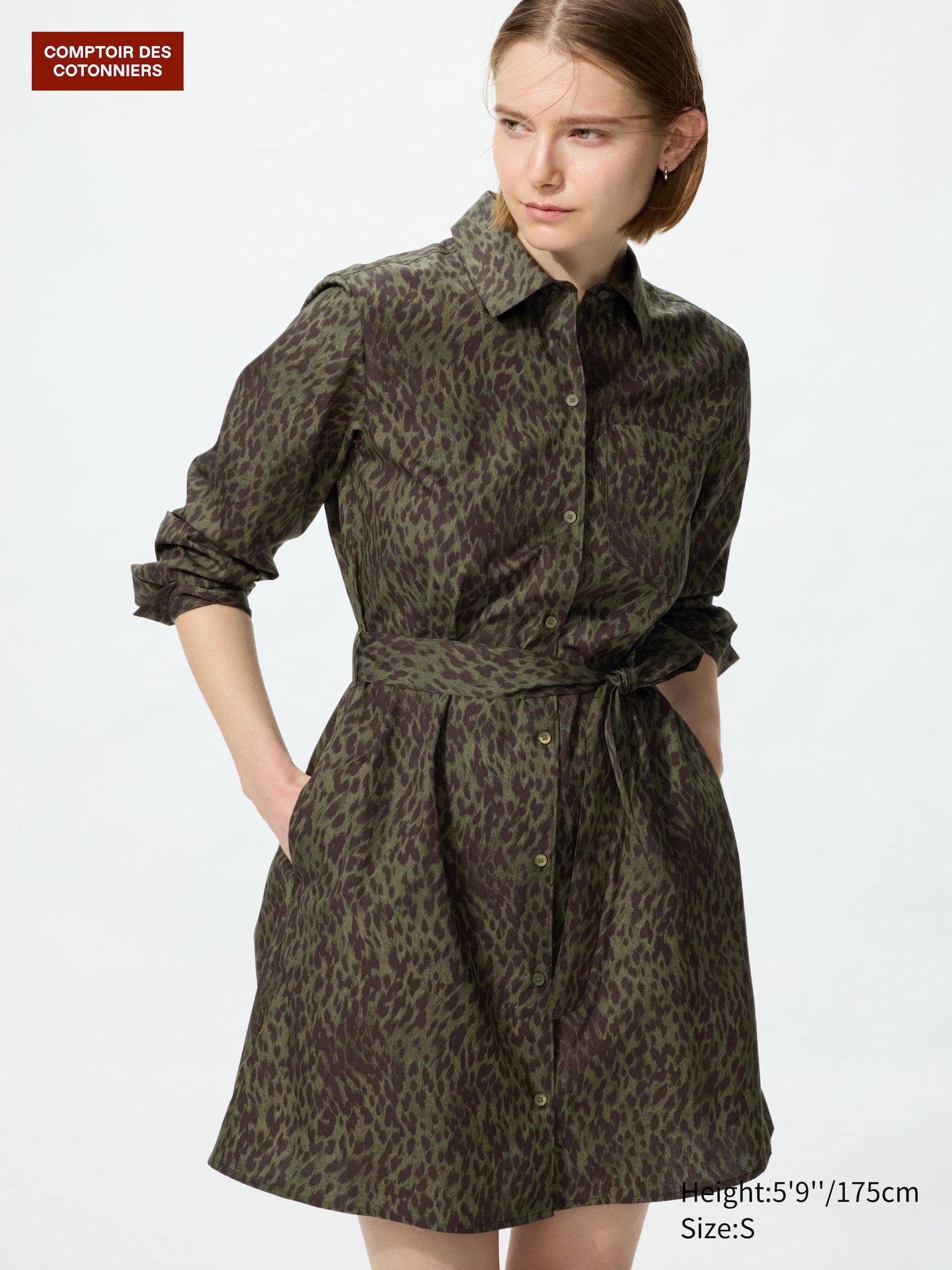 Vestito Chemisier Cotone con Stampa