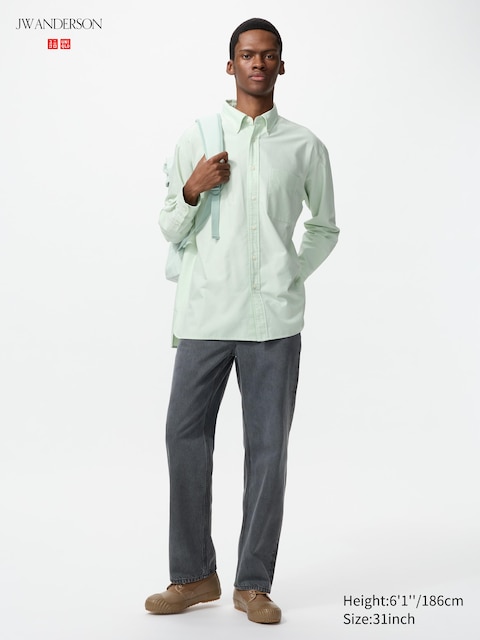 Uniqlo - Jean Droit - Gris - 35Inch