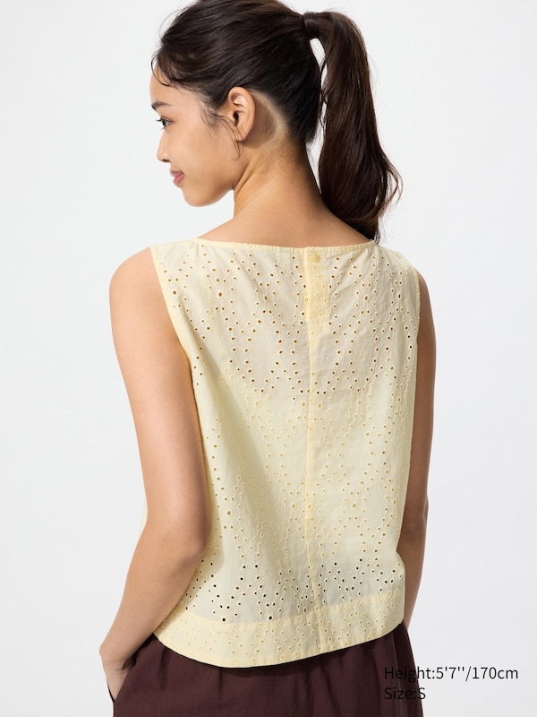Embroidered Blouse (Sleeveless)