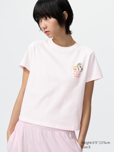 Uniqlo - T-Shirt Ut Mofusand - Rose - M
