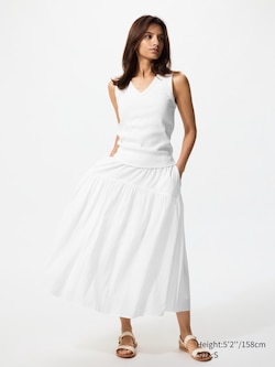 Nylon Gather Skirt