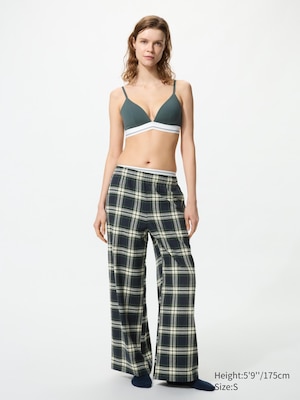 Flannel Easy Trousers (Checked)