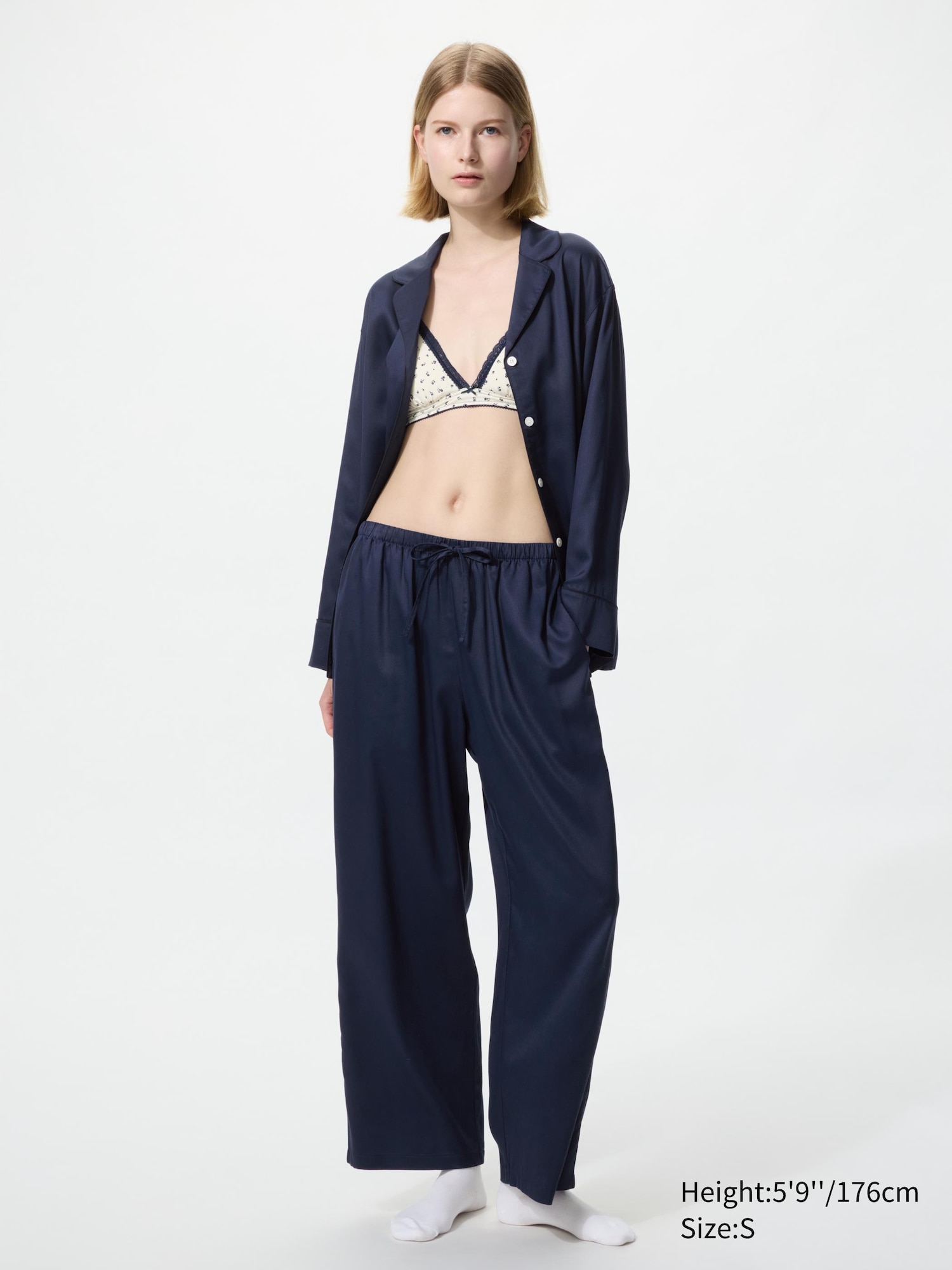 Saten Pijama (Uzun Kollu)