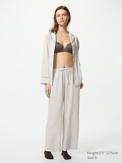 Pyjama satiné (Manches longues, imprimé)