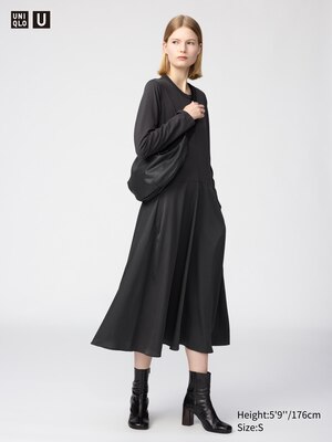 Satin Combination Dress