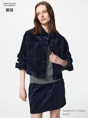 WOMEN CORDUROY SHORT JACKET