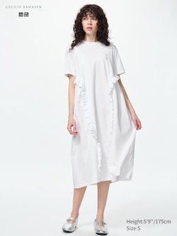 Robe T-shirt à volants