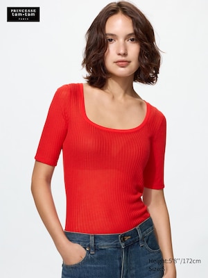 HEATTECH Cashmere Pointelle T-Shirt