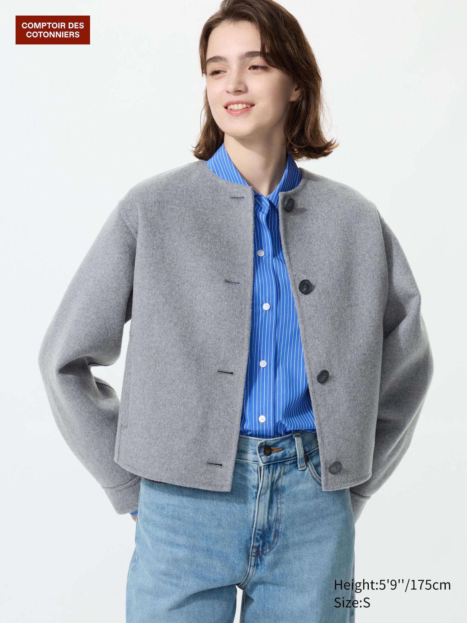 Double-Faced Wool Blend Blouson