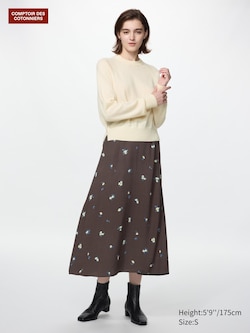 Rayon Midi Skirt (Printed)