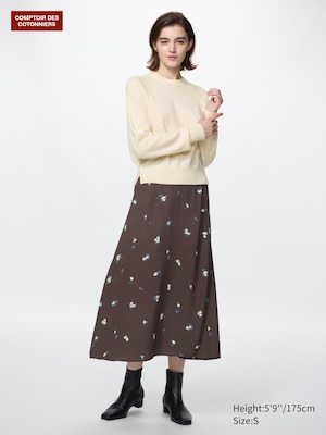 Rayon Midi Skirt (Printed)