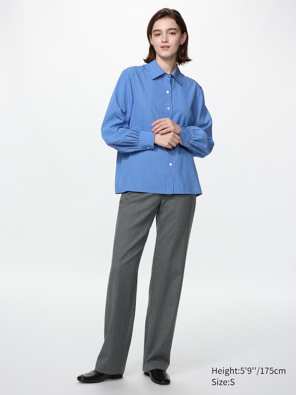 Chemise en rayonne mélangée (Rayée)