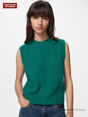 Pointelle Sleeveless Jumper