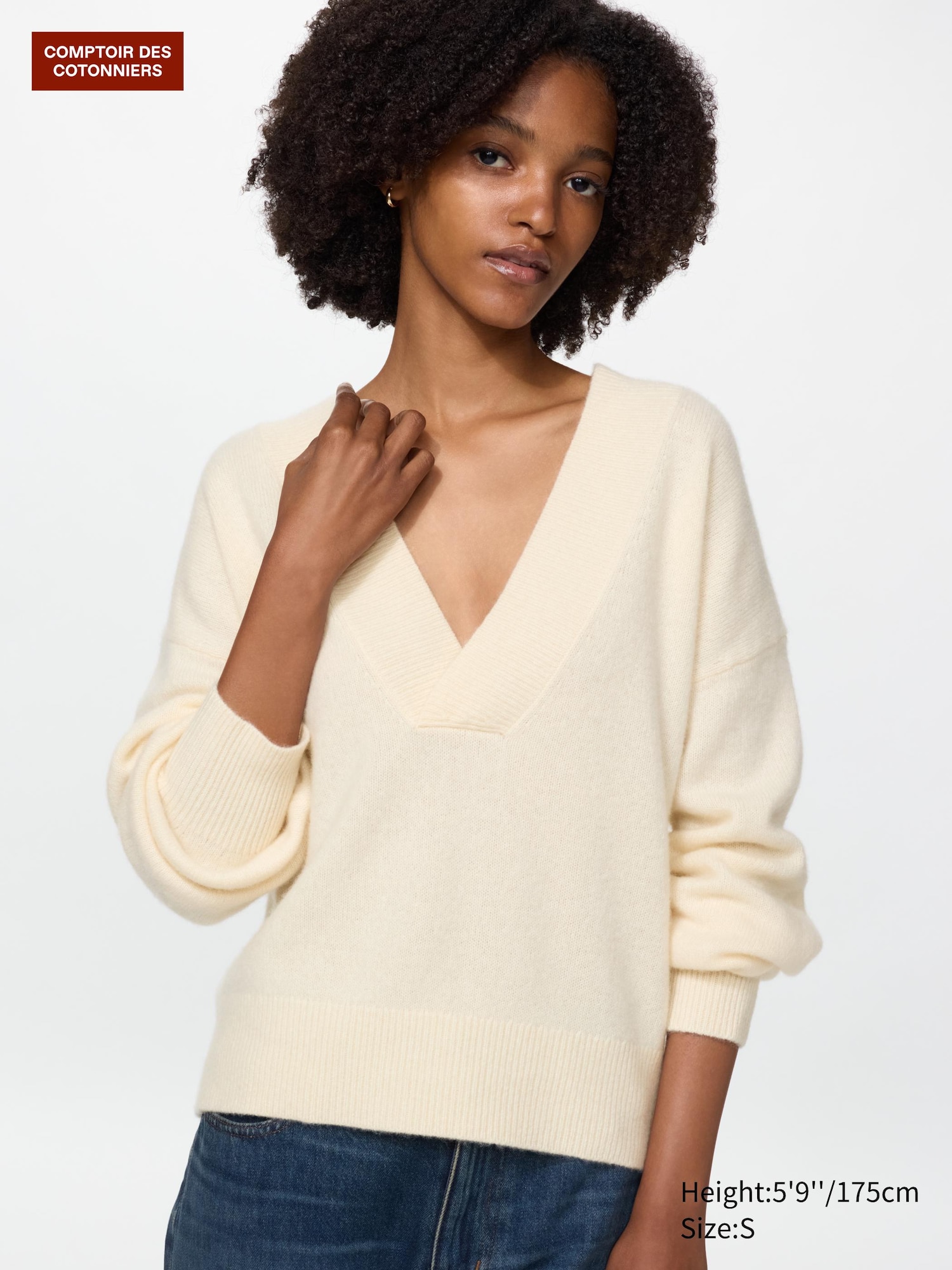 100% Cashmere V Neck Jumper