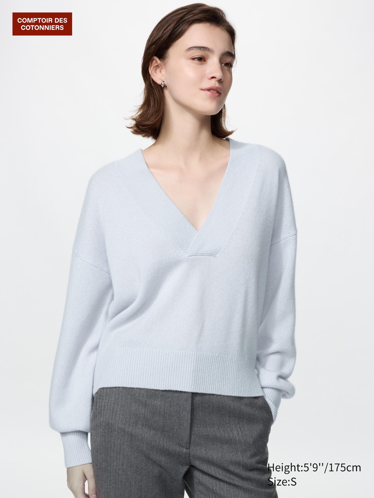100% Cashmere V Neck Jumper