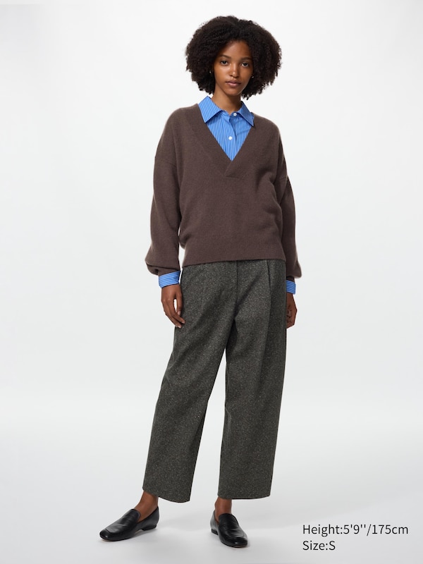 100% Cashmere V Neck Jumper