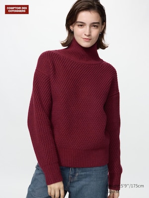 Lambswool High Neck Jumper