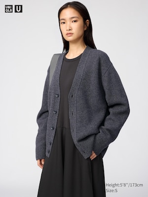 100% Lambswool V Neck Cardigan