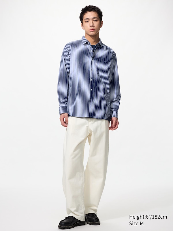 Broadcloth Regular Fit Shirt (Regular Collar, Striped)