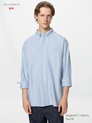 Oversized Oxford Shirt (Striped)